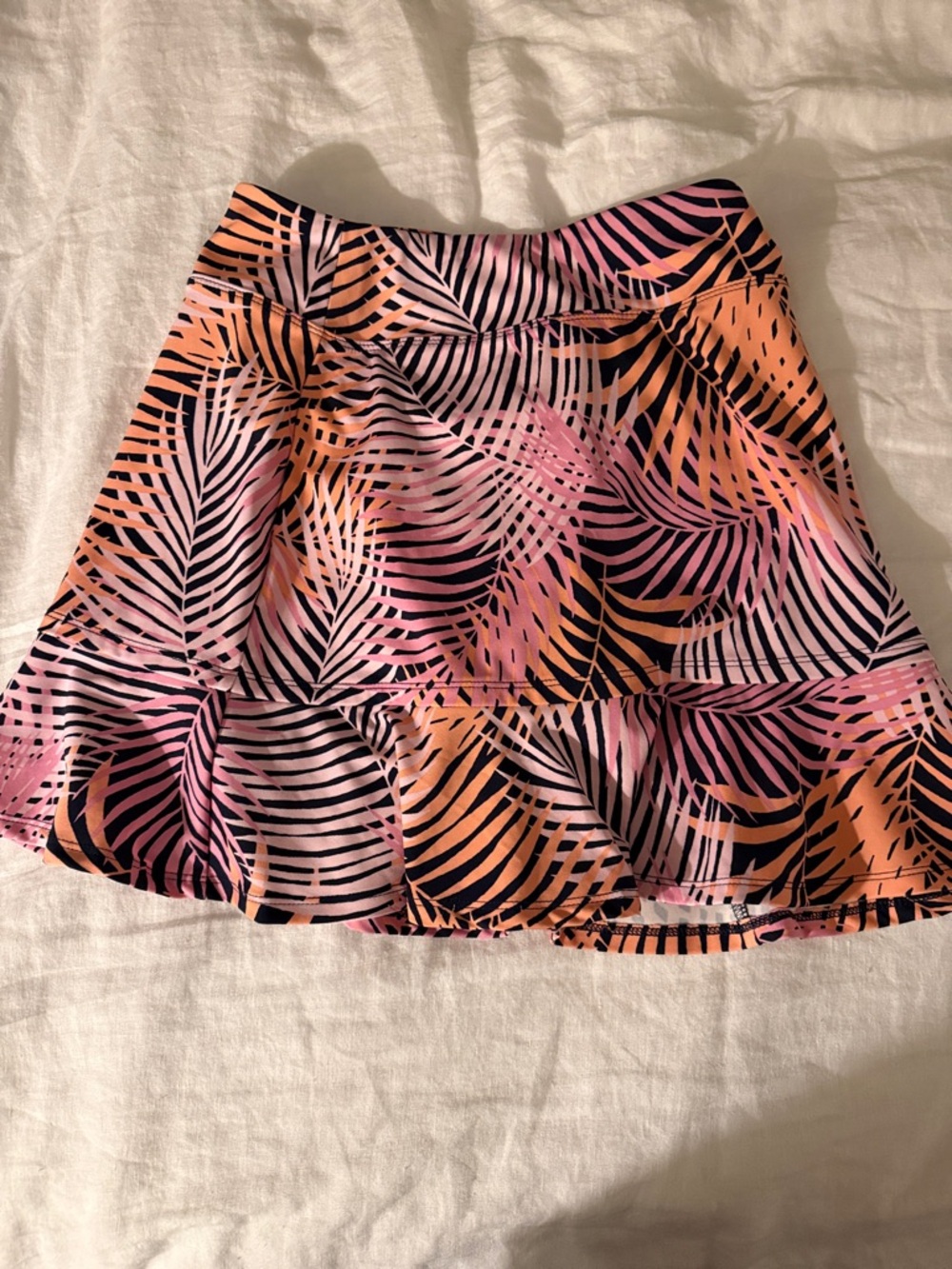 Tommy Bahama Palm-Print Circle Skirt in Pink & Orange